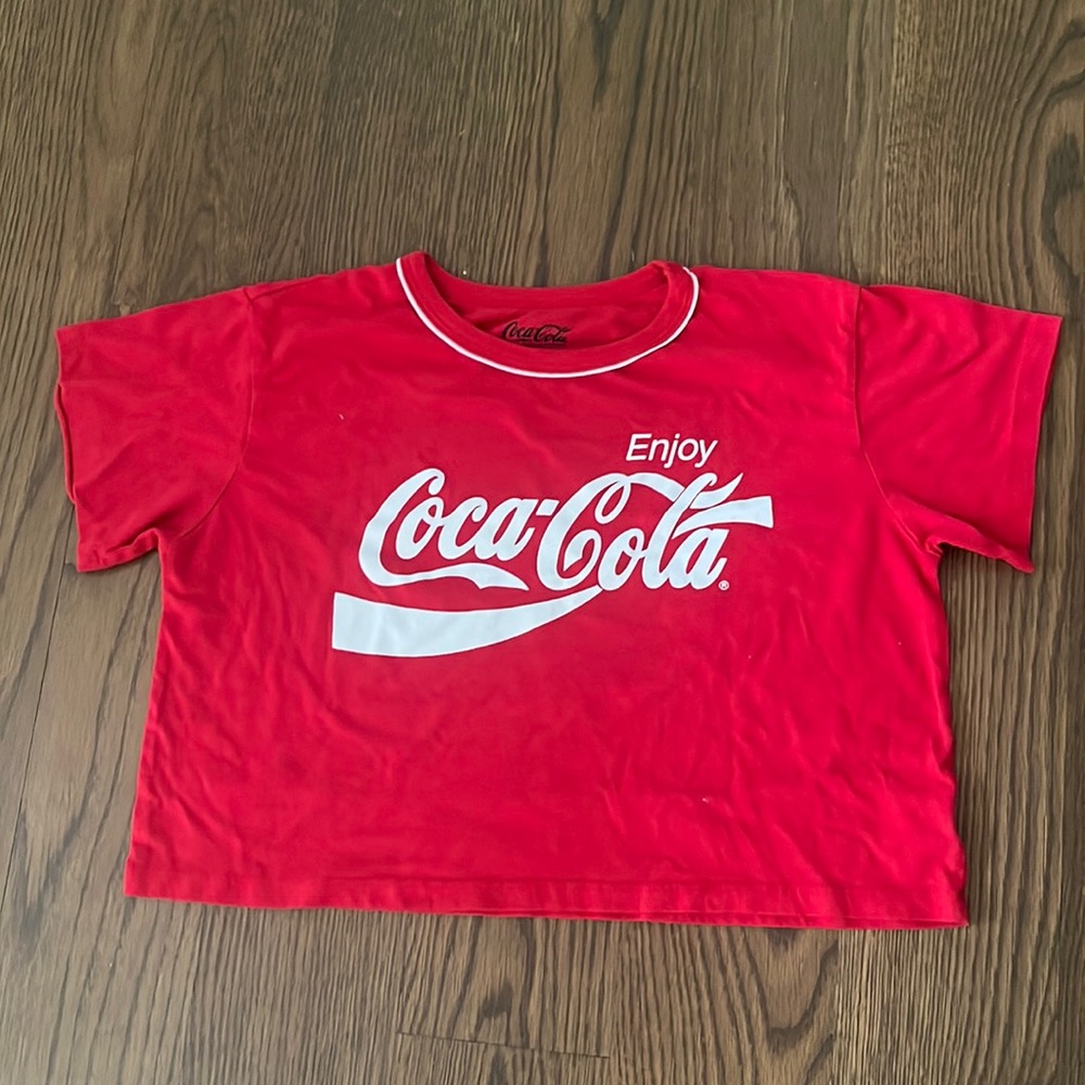 coca cola cropped t shirt